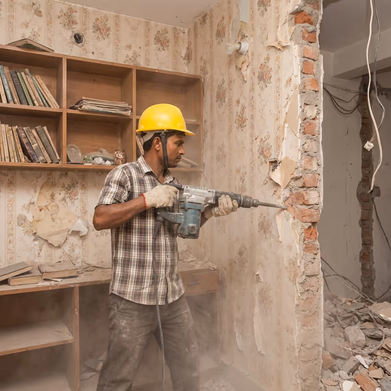 Perobohan dan pembersihan tapak