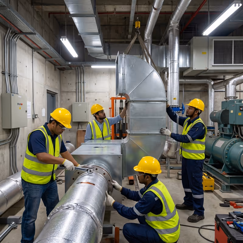 Pemasangan mekanikal